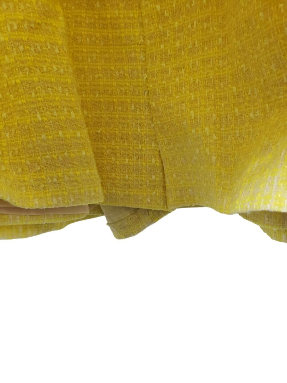 Amanda Uprichard x REVOLVE $250 Fae Yellow Tweed Belted Strapless Mini Dress - Picture 7 of 15